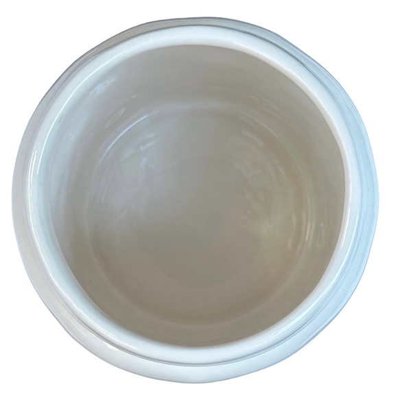 Rae Dunn FLOUR Canister White Black Large Letter Flat Lid Dimples NWT 2018 OG - Picture 8 of 15